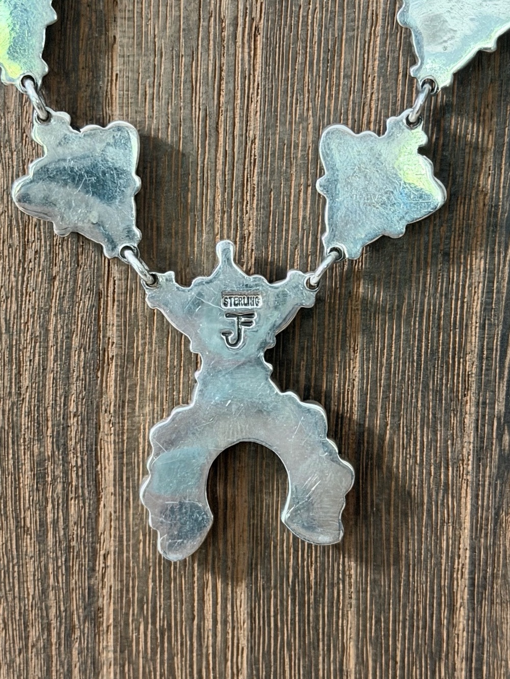 Federico Jimenez Turquoise Cluster Squash Blossom Necklace - Carico Lake - Picture 2 of 4